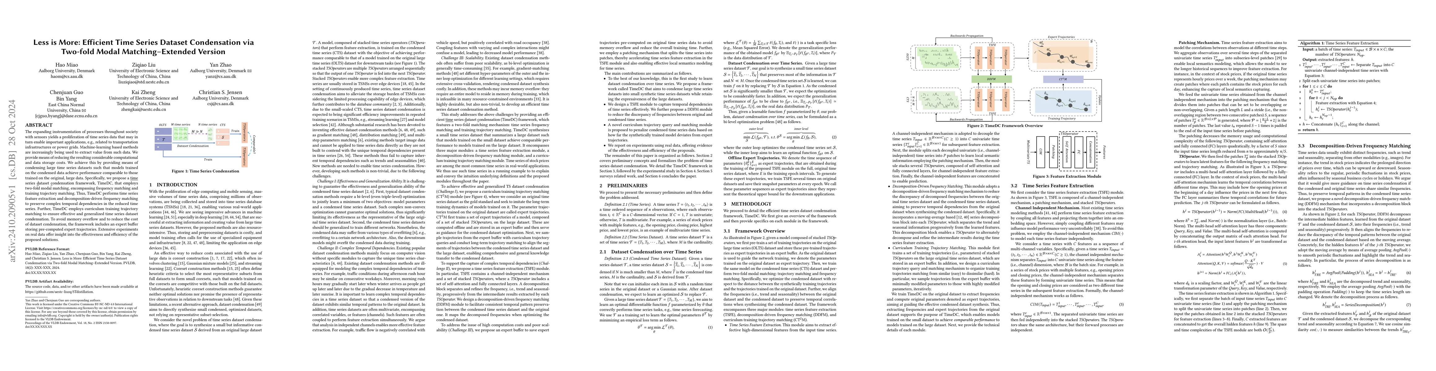 Thumbnail for Less is More: Efficient Time Series Dataset Condensation via Two-fold
  Modal Matching--Extended Version