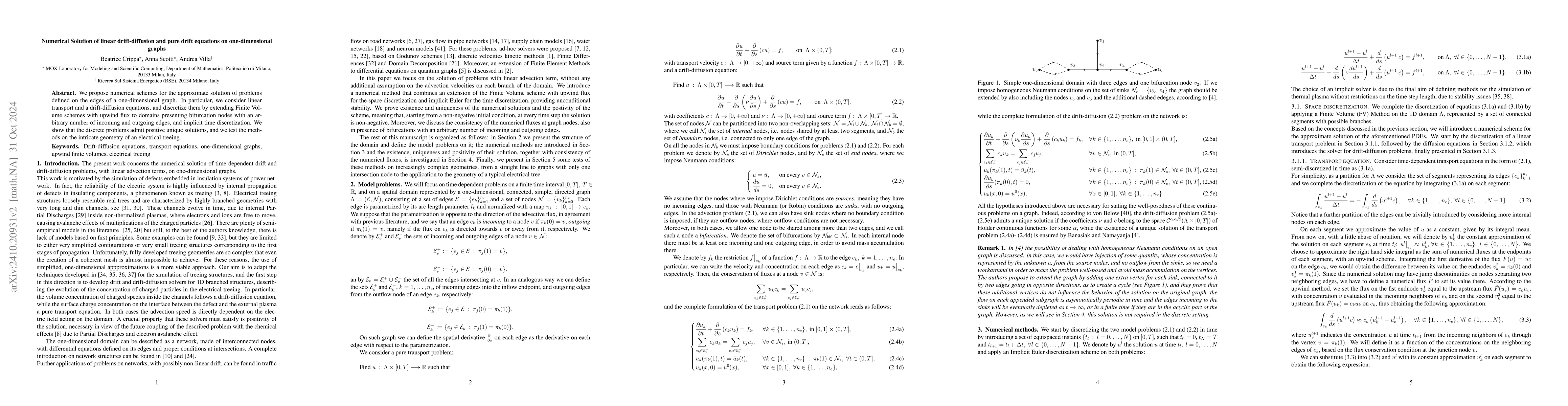 Thumbnail for Numerical Solution of linear drift-diffusion and pure drift equations on
  one-dimensional graphs