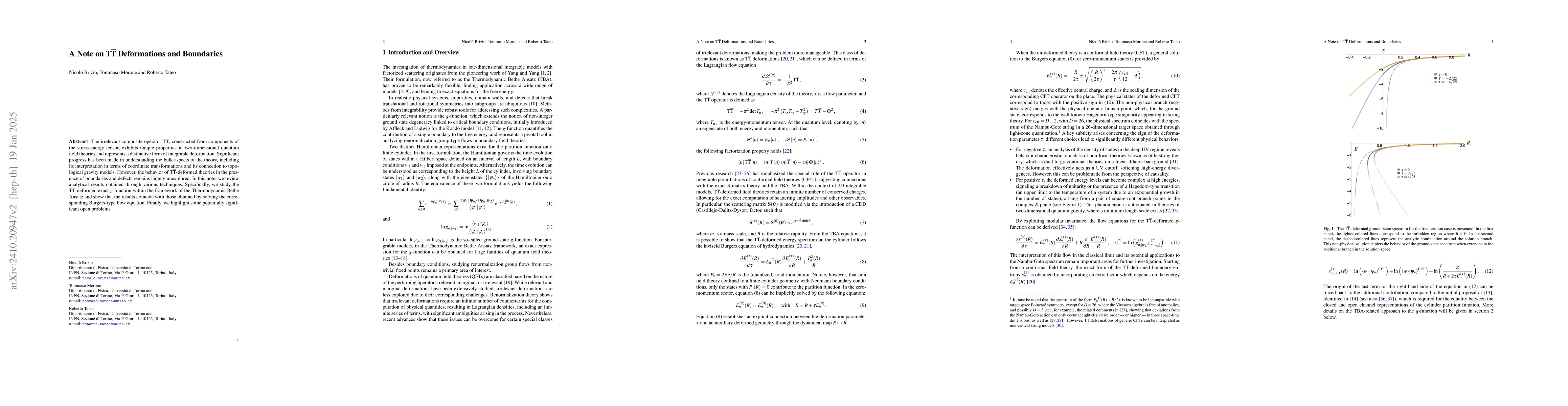 Thumbnail for A Note on $T\bar{T}$ Deformations and Boundaries
