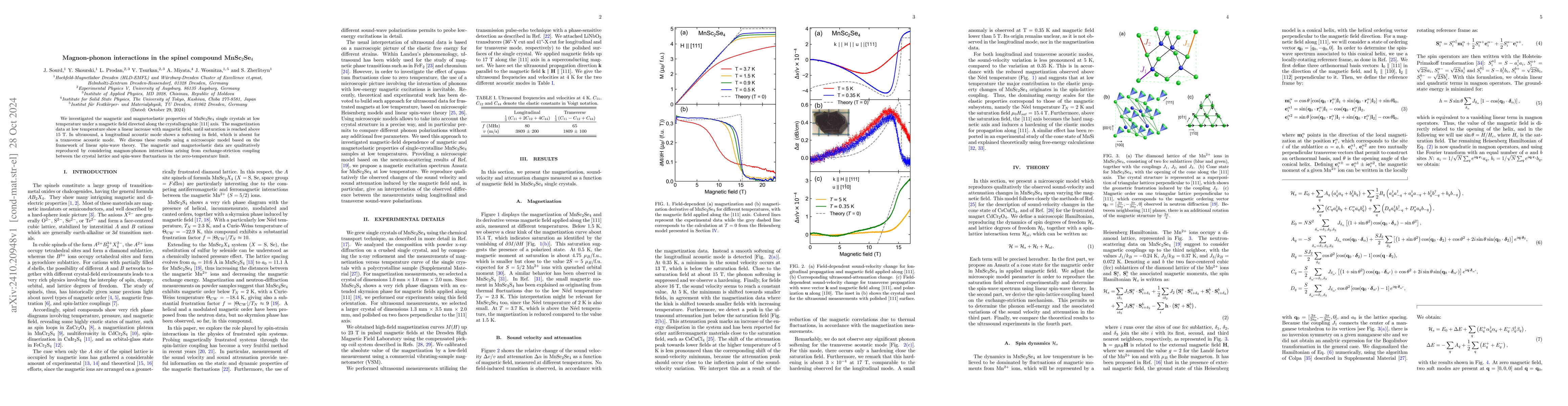 Thumbnail for Magnon-phonon interactions in the spinel compound MnSc$_2$Se$_4$