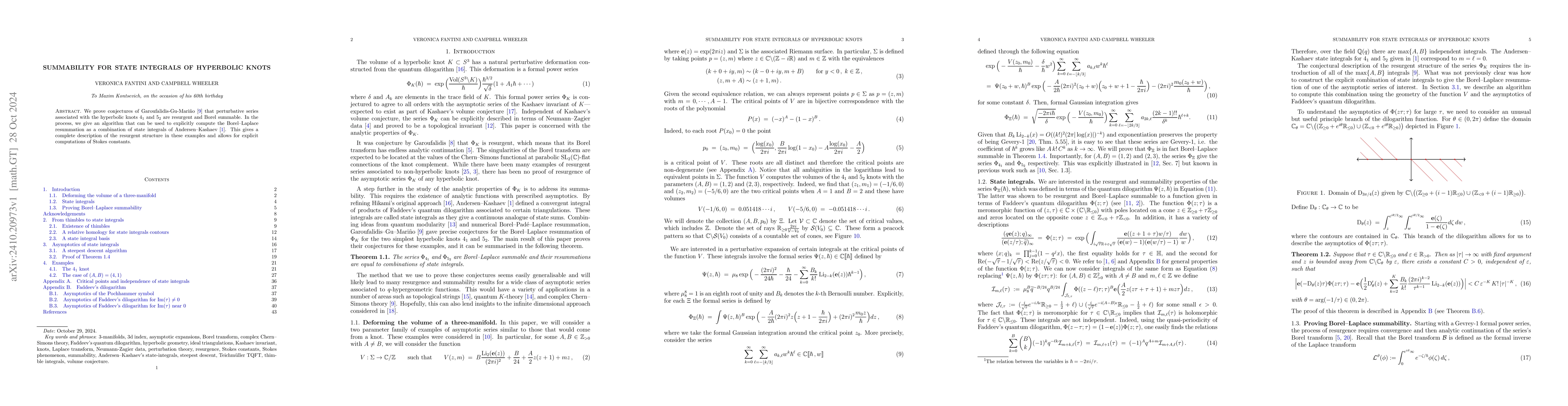 Thumbnail for Summability for State Integrals of hyperbolic knots