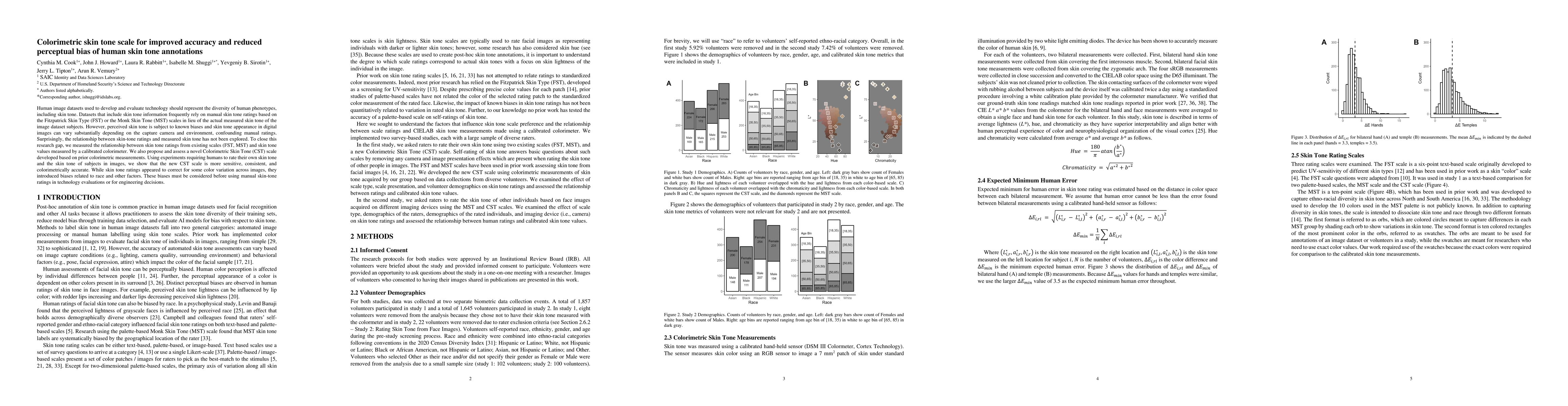 Thumbnail for Colorimetric skin tone scale for improved accuracy and reduced
  perceptual bias of human skin tone annotations