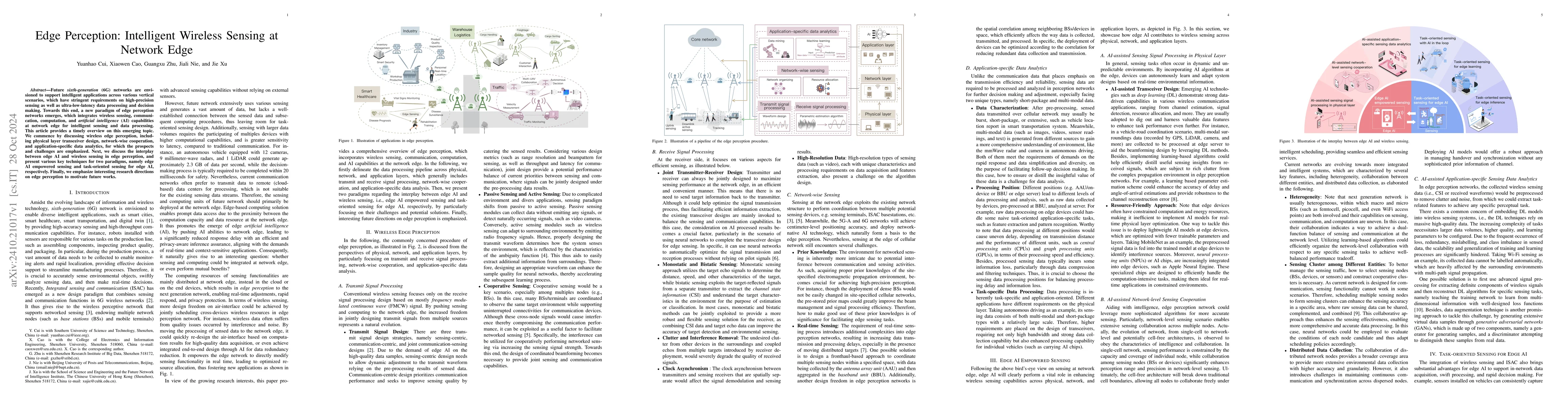 Thumbnail for Edge Perception: Intelligent Wireless Sensing at Network Edge