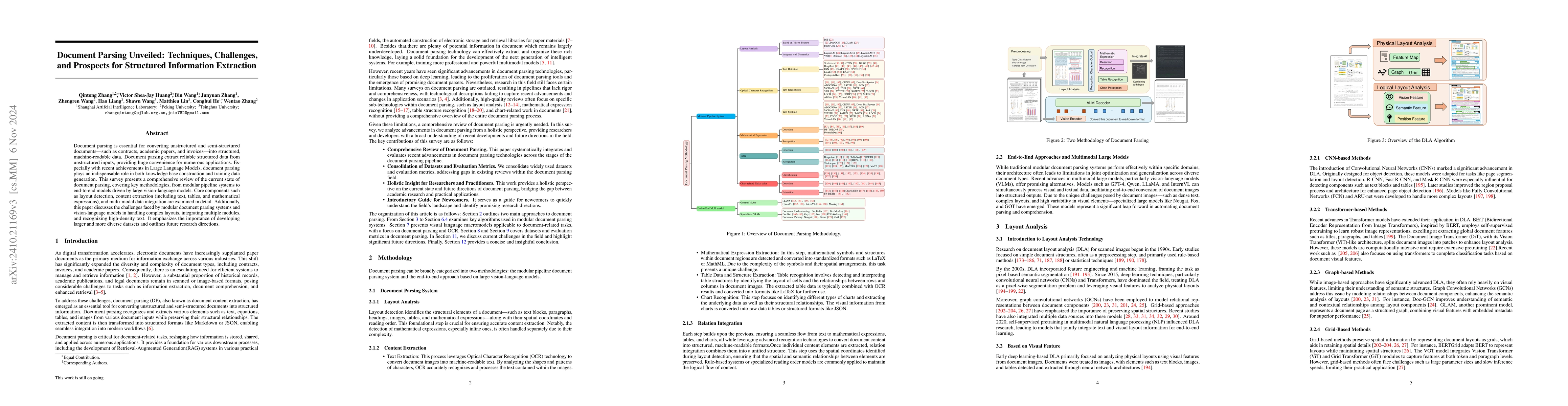 Thumbnail for Document Parsing Unveiled: Techniques, Challenges, and Prospects for
  Structured Information Extraction