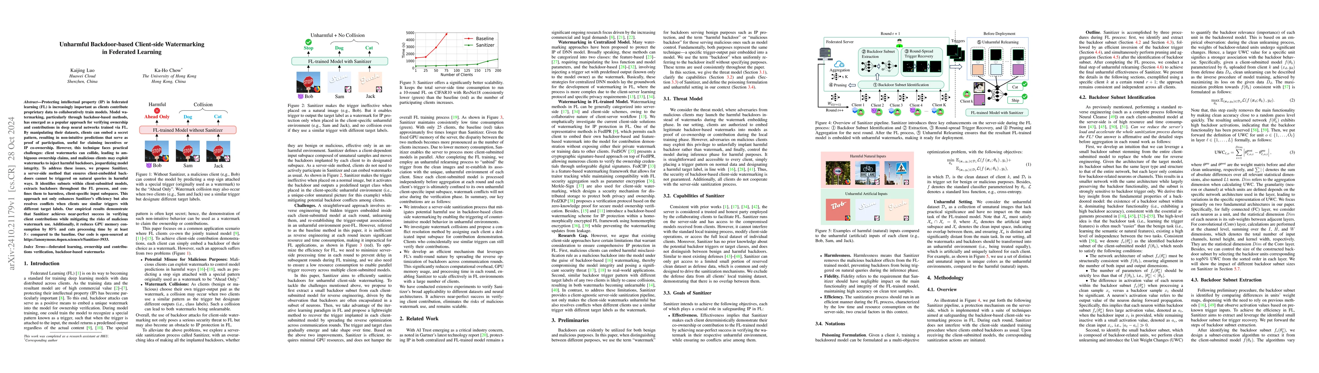 Thumbnail for Unharmful Backdoor-based Client-side Watermarking in Federated Learning