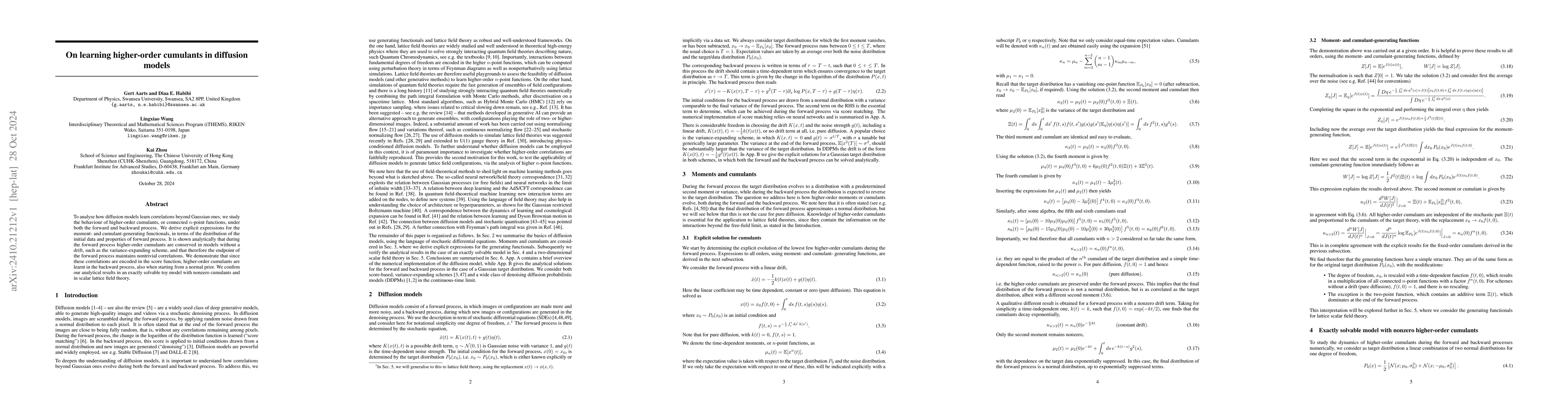 Thumbnail for On learning higher-order cumulants in diffusion models