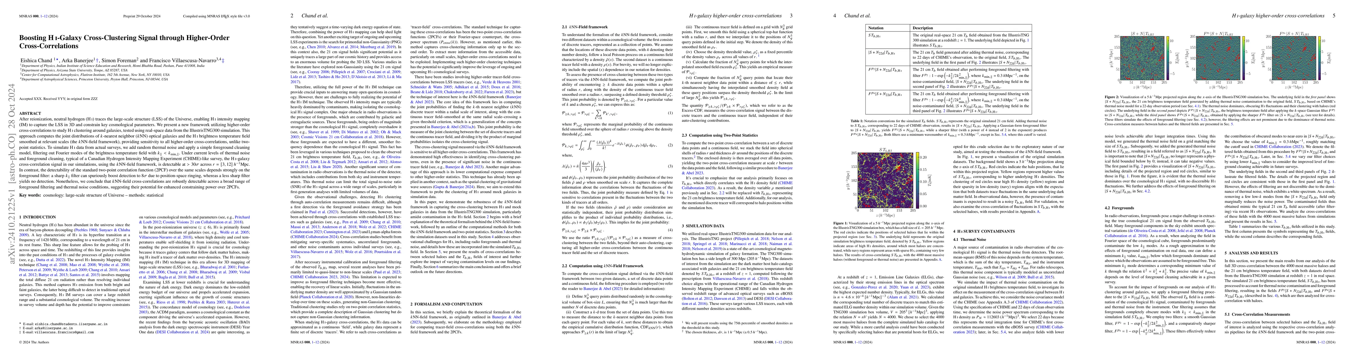 Thumbnail for Boosting HI-Galaxy Cross-Clustering Signal through Higher-Order
  Cross-Correlations