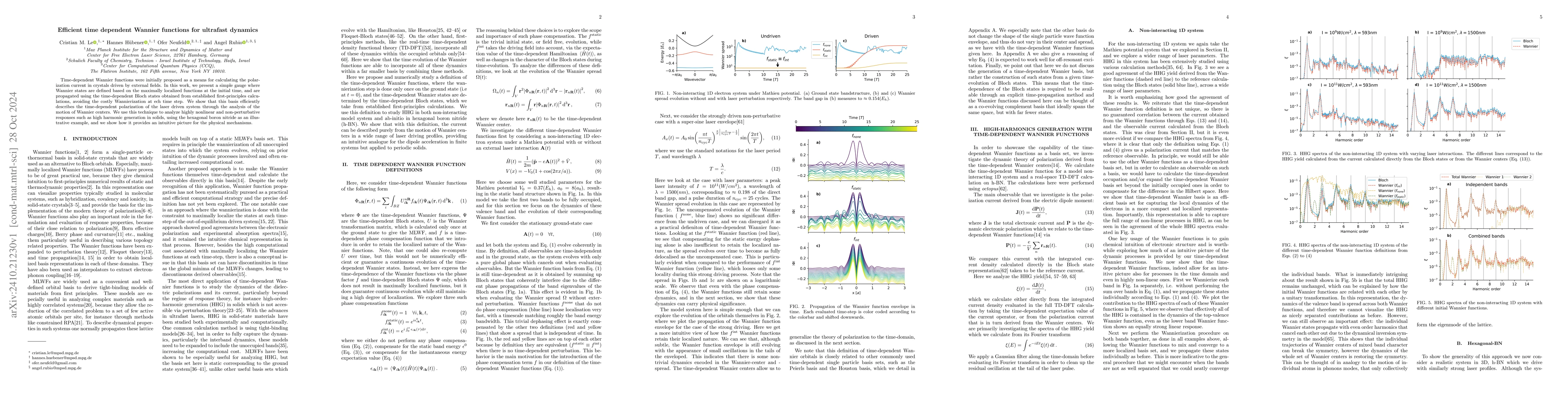 Thumbnail for Efficient time dependent Wannier functions for ultrafast dynamics