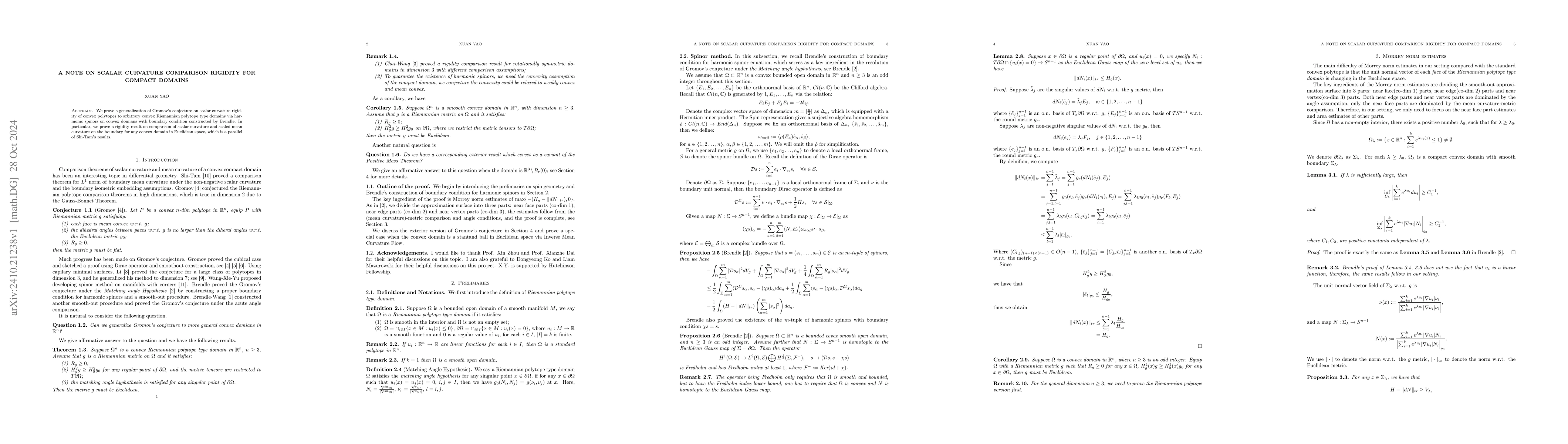 Thumbnail for A Note on Scalar curvature comparison rigidity for compact domains