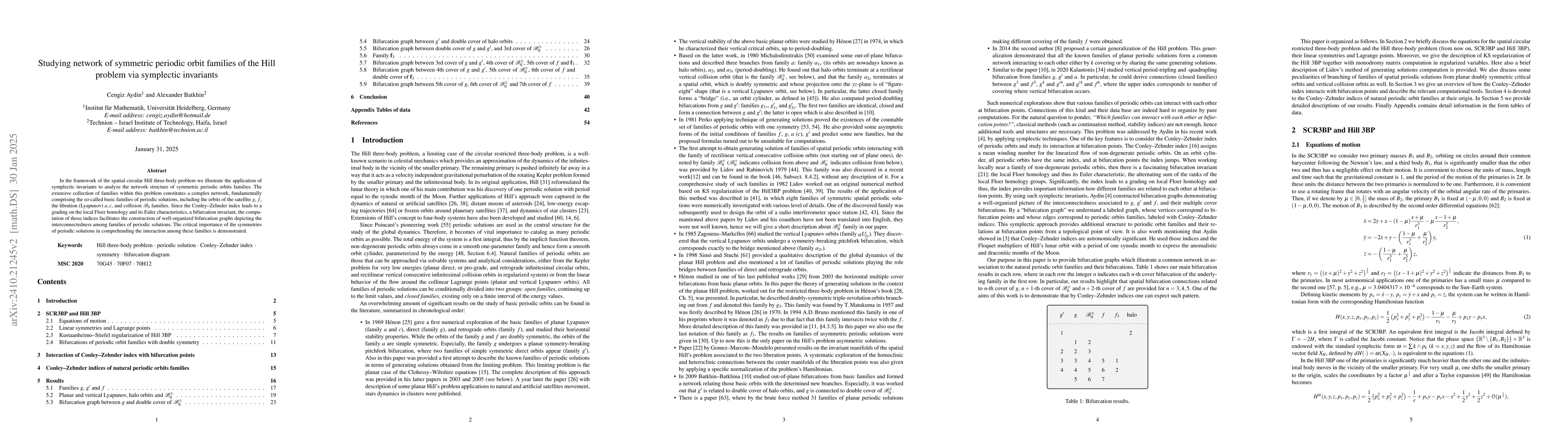 Thumbnail for Studying network of symmetric periodic orbit families of the Hill
  problem via symplectic invariants