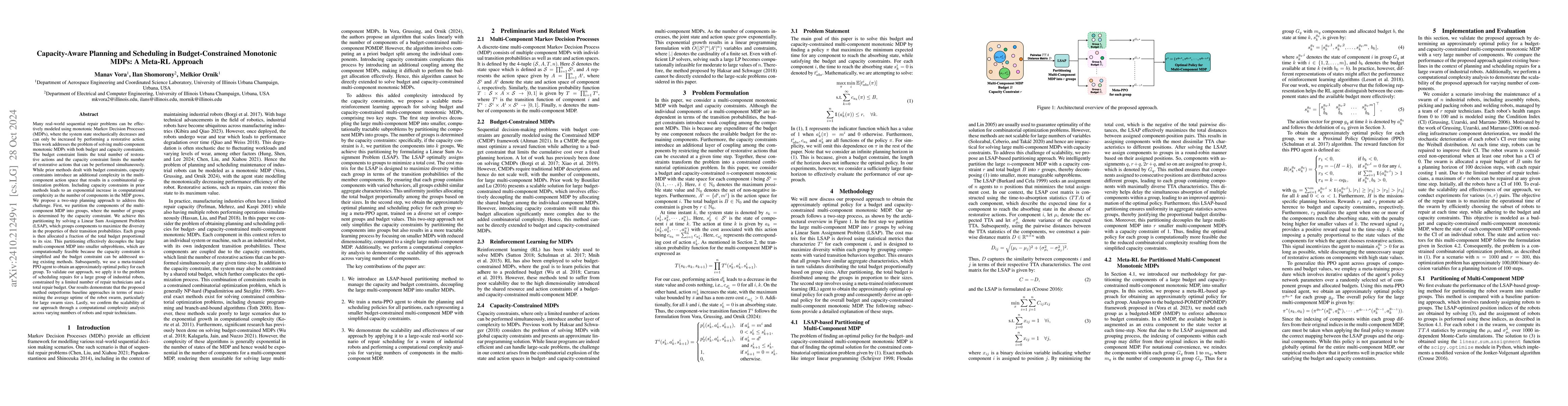 Thumbnail for Capacity-Aware Planning and Scheduling in Budget-Constrained Monotonic
  MDPs: A Meta-RL Approach