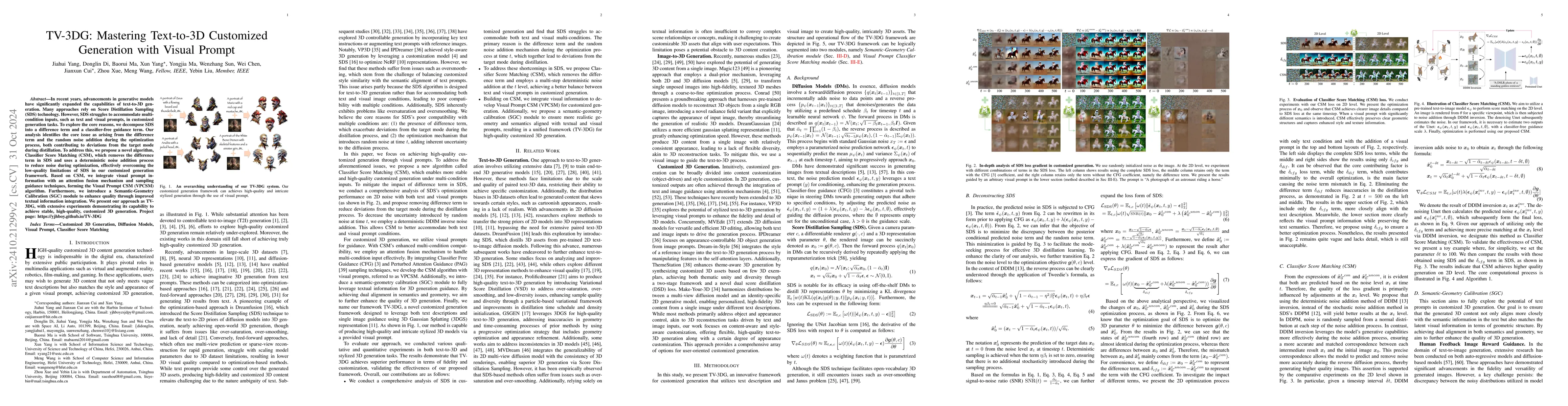 Thumbnail for TV-3DG: Mastering Text-to-3D Customized Generation with Visual Prompt