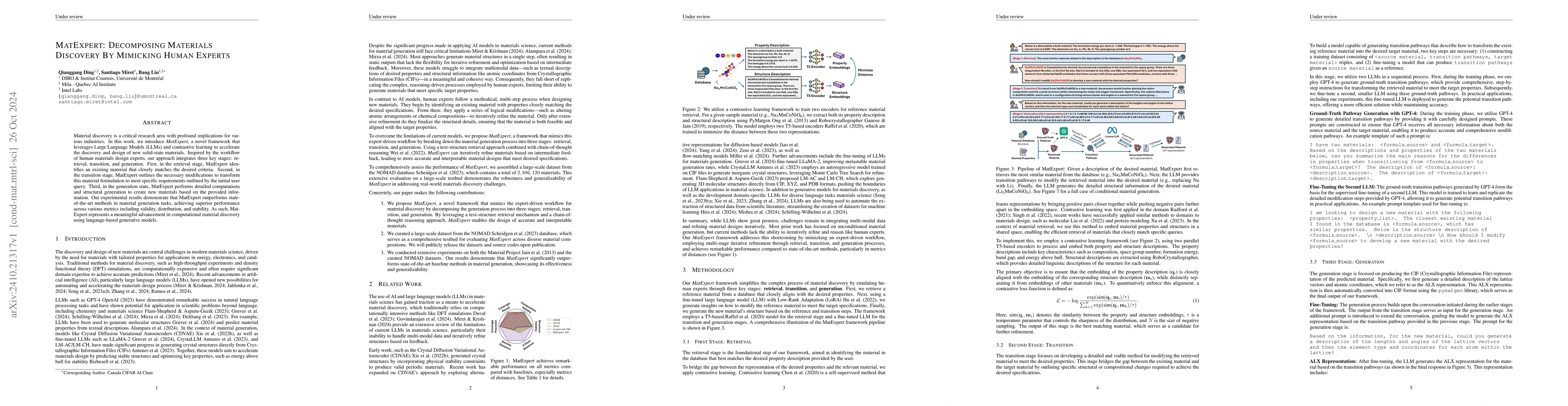 Thumbnail for MatExpert: Decomposing Materials Discovery by Mimicking Human Experts