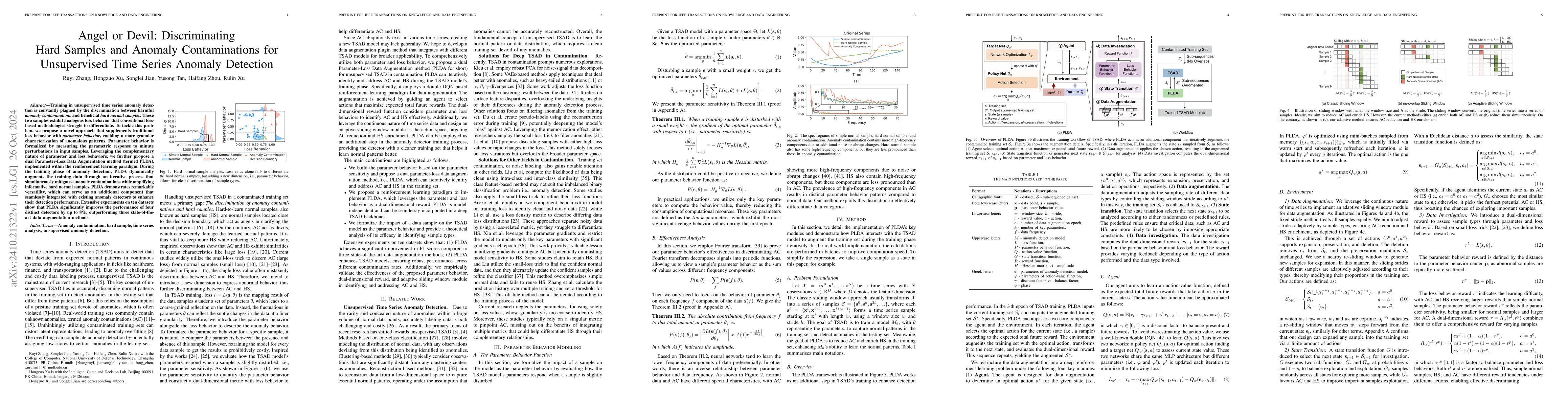 Thumbnail for Angel or Devil: Discriminating Hard Samples and Anomaly Contaminations
  for Unsupervised Time Series Anomaly Detection
