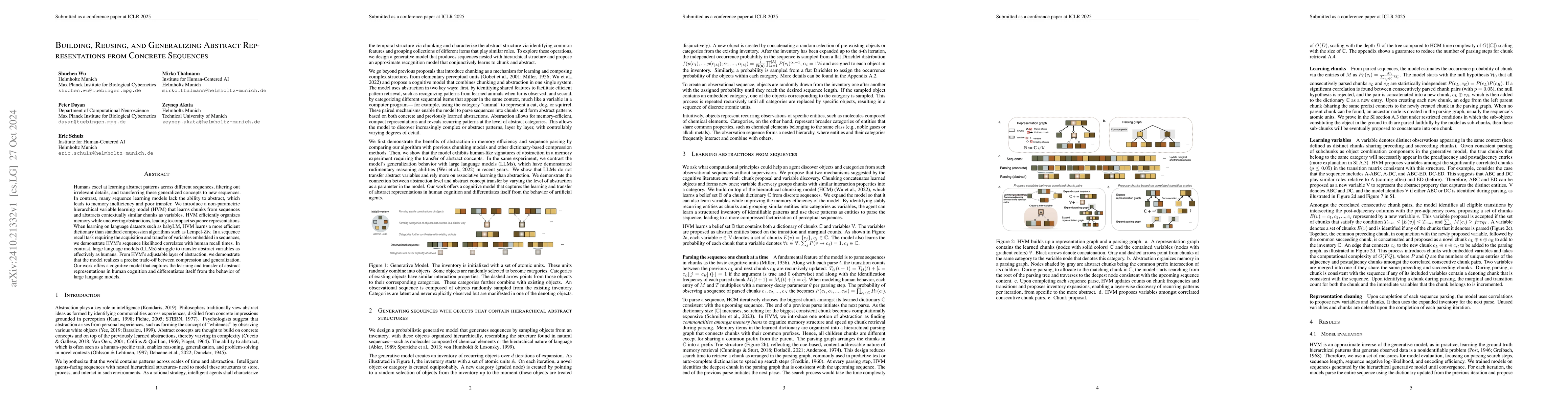 Thumbnail for Building, Reusing, and Generalizing Abstract Representations from
  Concrete Sequences