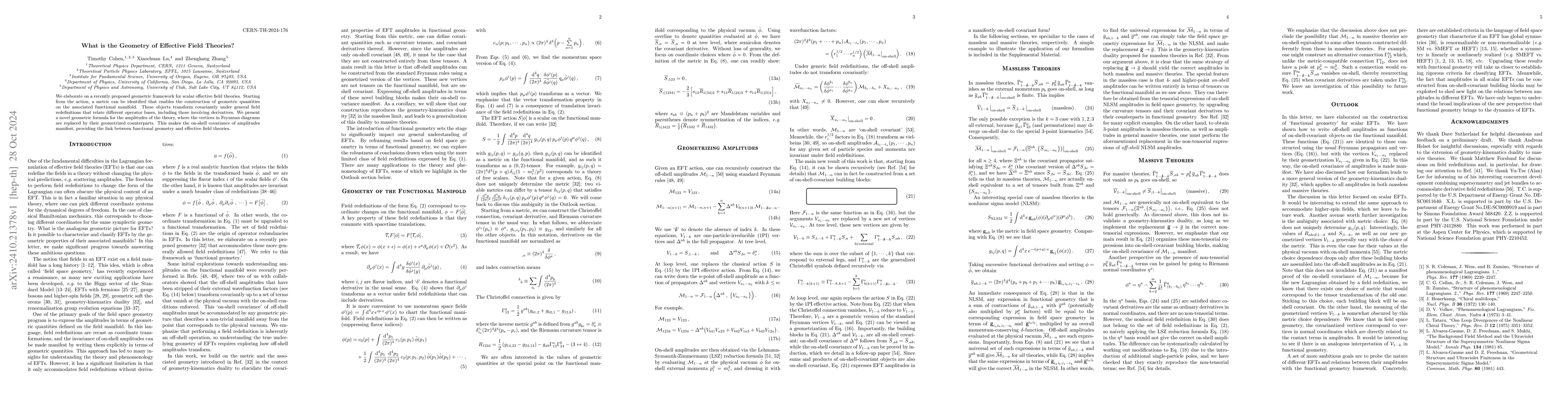 Thumbnail for What is the Geometry of Effective Field Theories?
