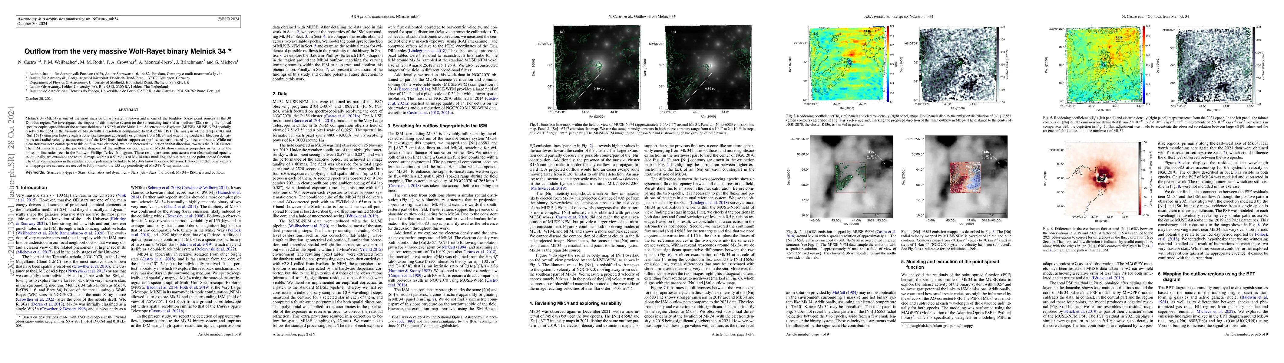 Thumbnail for Outflow from the very massive Wolf-Rayet binary Melnick 34