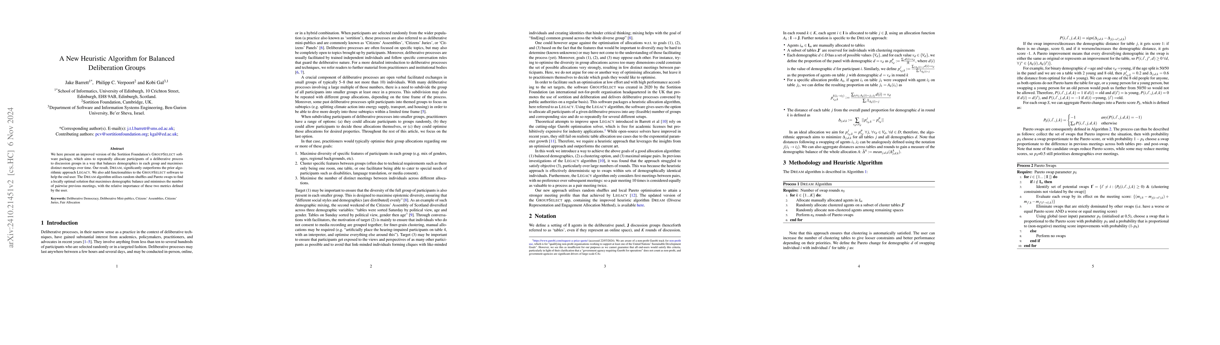 Thumbnail for A New Heuristic Algorithm for Balanced Deliberation Groups