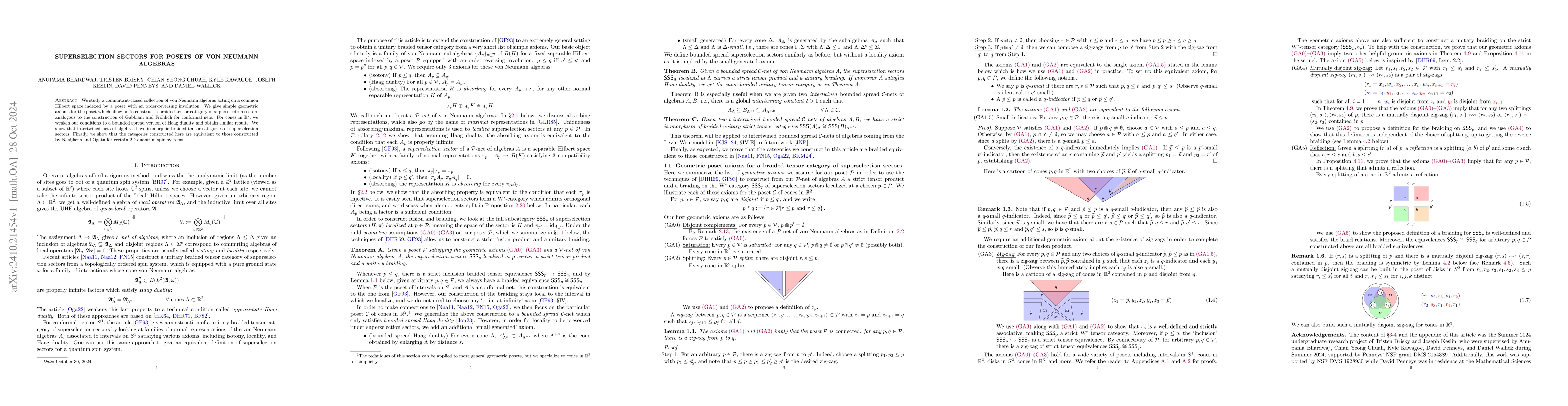 Thumbnail for Superselection sectors for posets of von Neumann algebras