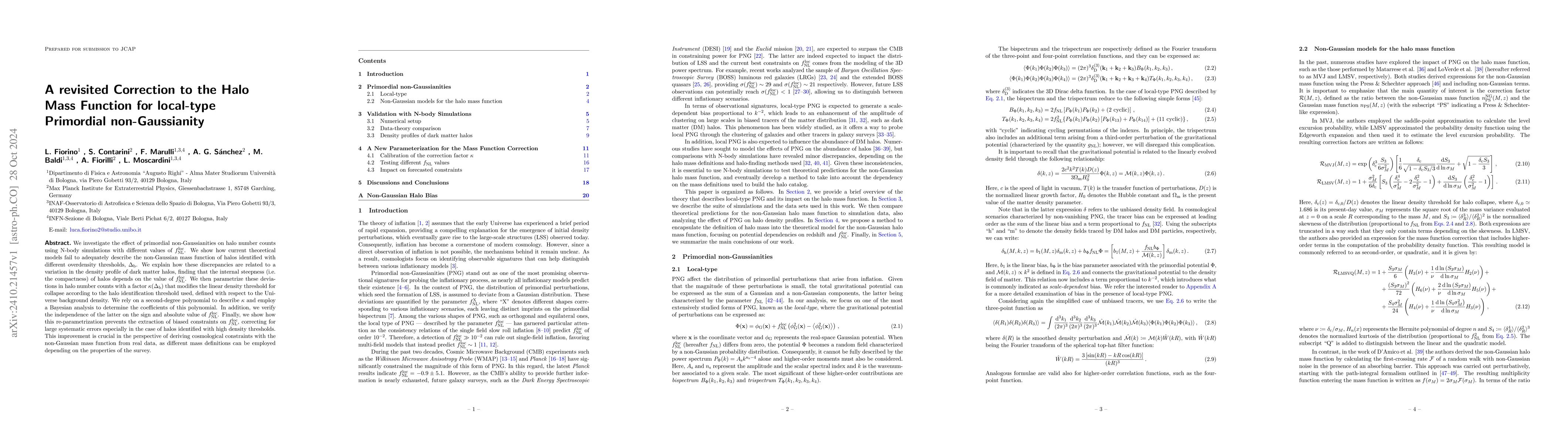 Thumbnail for A revisited Correction to the Halo Mass Function for local-type
  Primordial non-Gaussianity