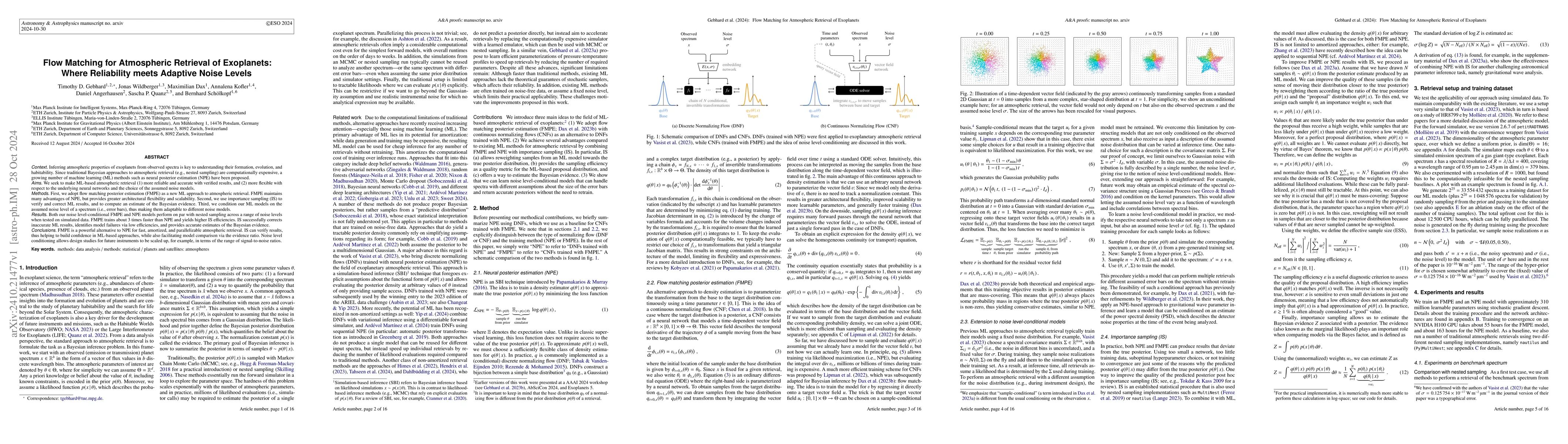Thumbnail for Flow Matching for Atmospheric Retrieval of Exoplanets: Where Reliability
  meets Adaptive Noise Levels