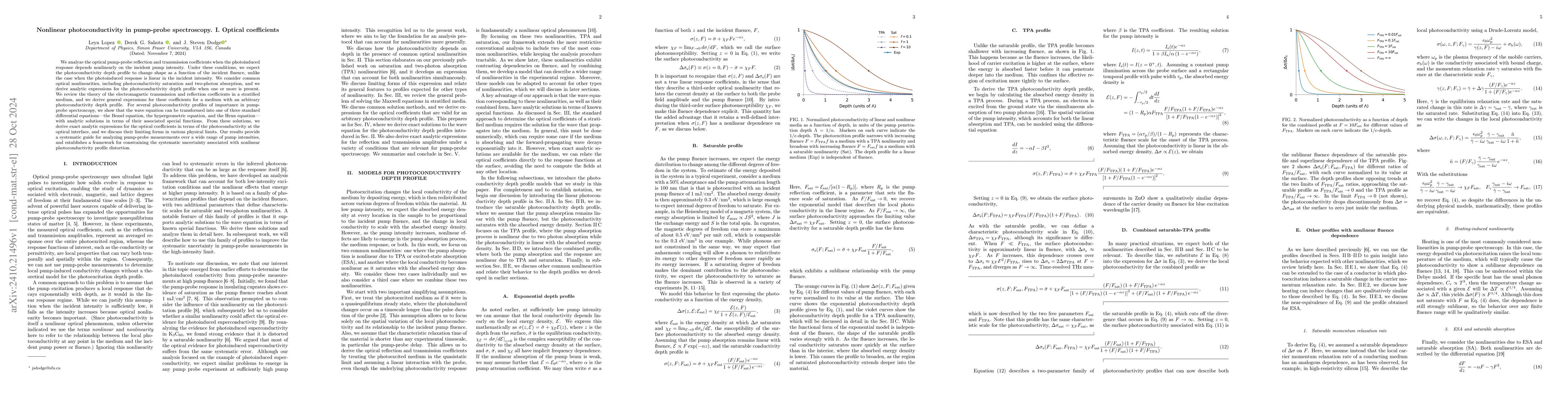 Thumbnail for Nonlinear photoconductivity in pump-probe spectroscopy. I. Optical
  coefficients