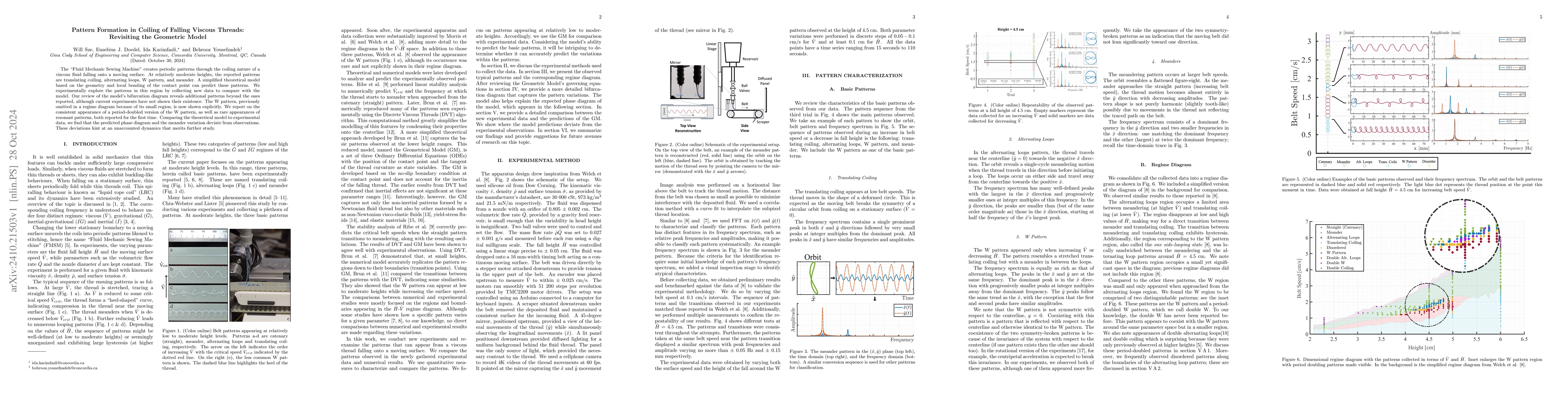 Thumbnail for Pattern formation in coiling of falling viscous threads: Revisiting the
  geometric model