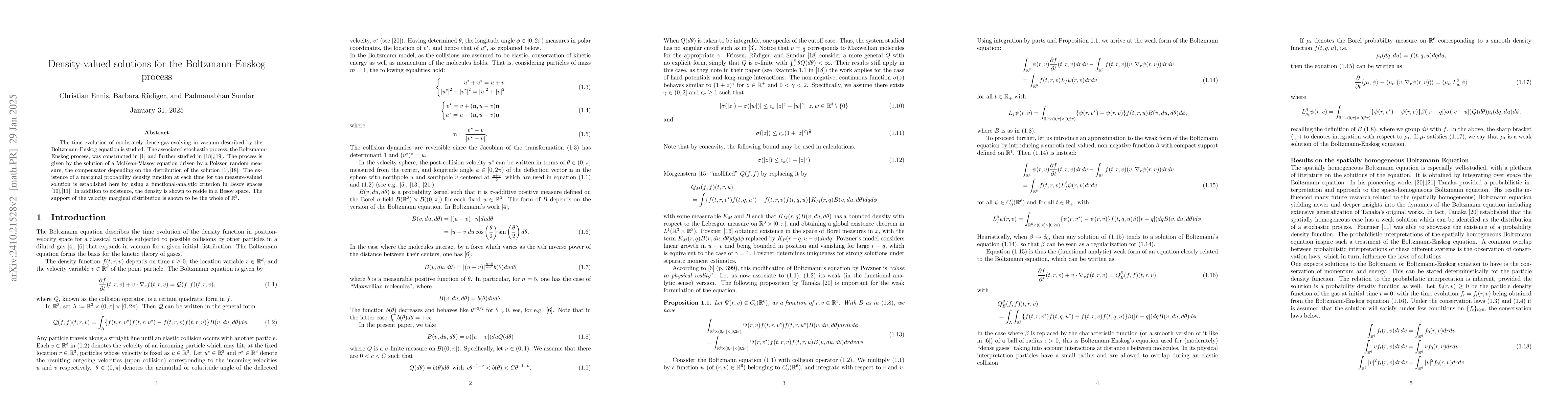 Thumbnail for Density-valued solutions for the Boltzmann-Enskog process