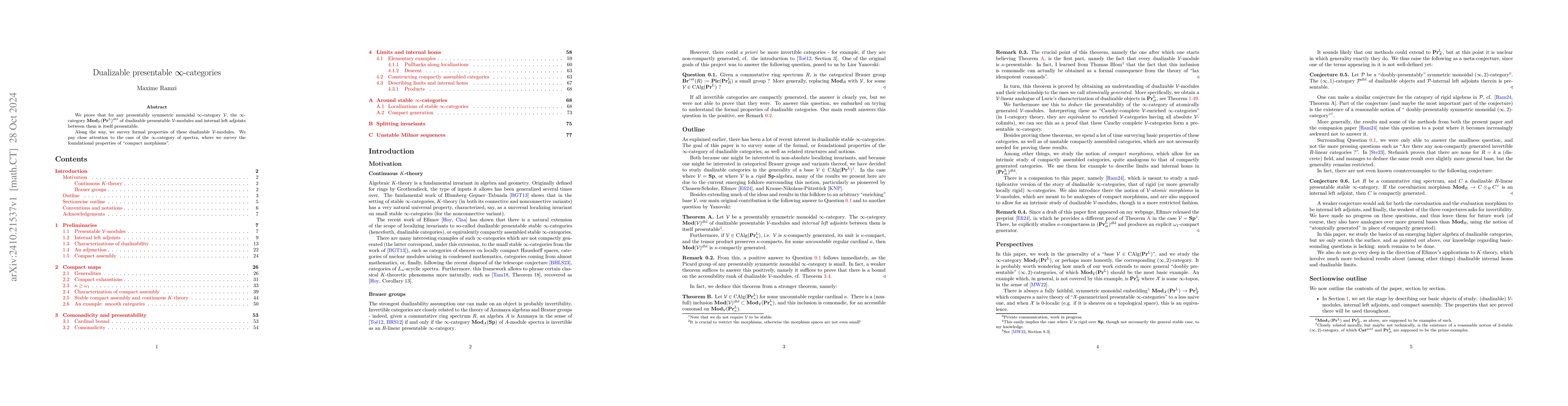 Thumbnail for Dualizable presentable $\infty$-categories