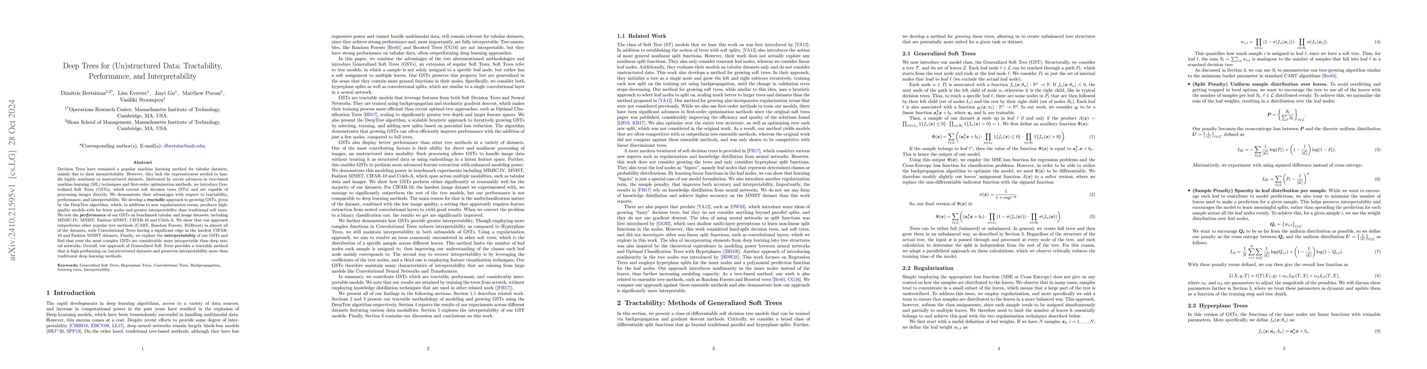 Thumbnail for Deep Trees for (Un)structured Data: Tractability, Performance, and
  Interpretability