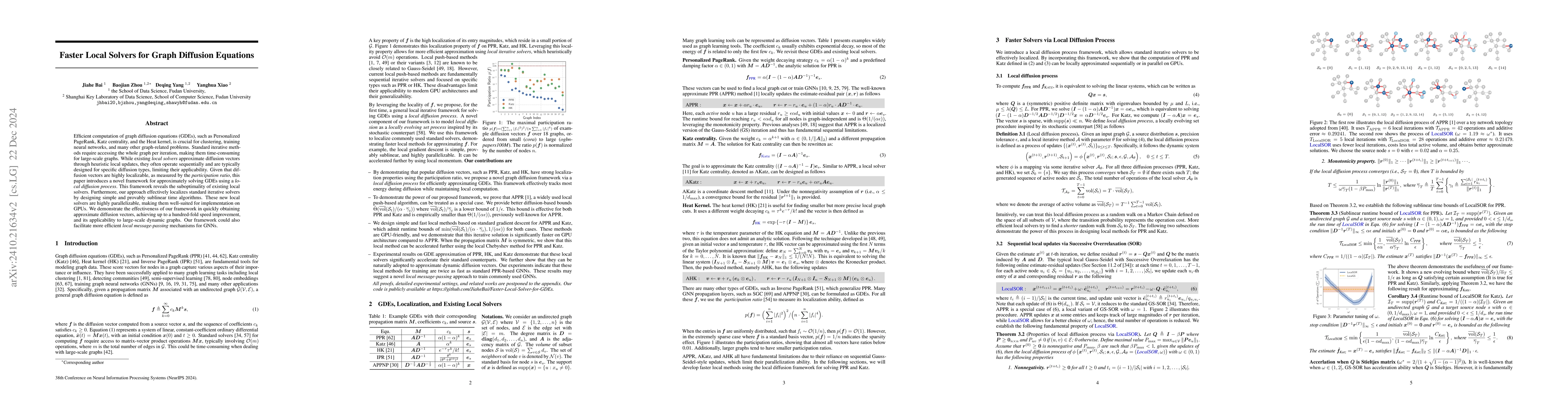 Thumbnail for Faster Local Solvers for Graph Diffusion Equations