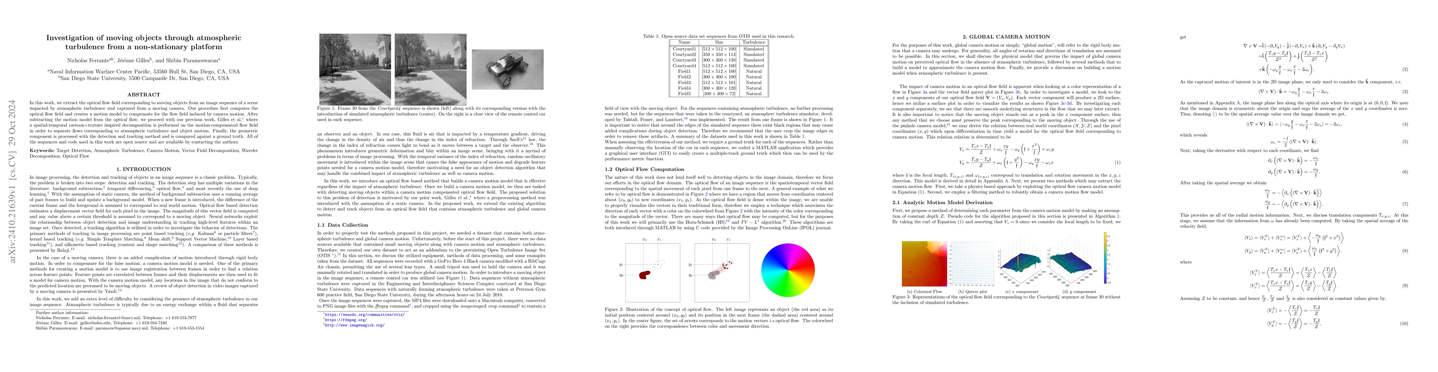 Thumbnail for Investigation of moving objects through atmospheric turbulence from a
  non-stationary platform