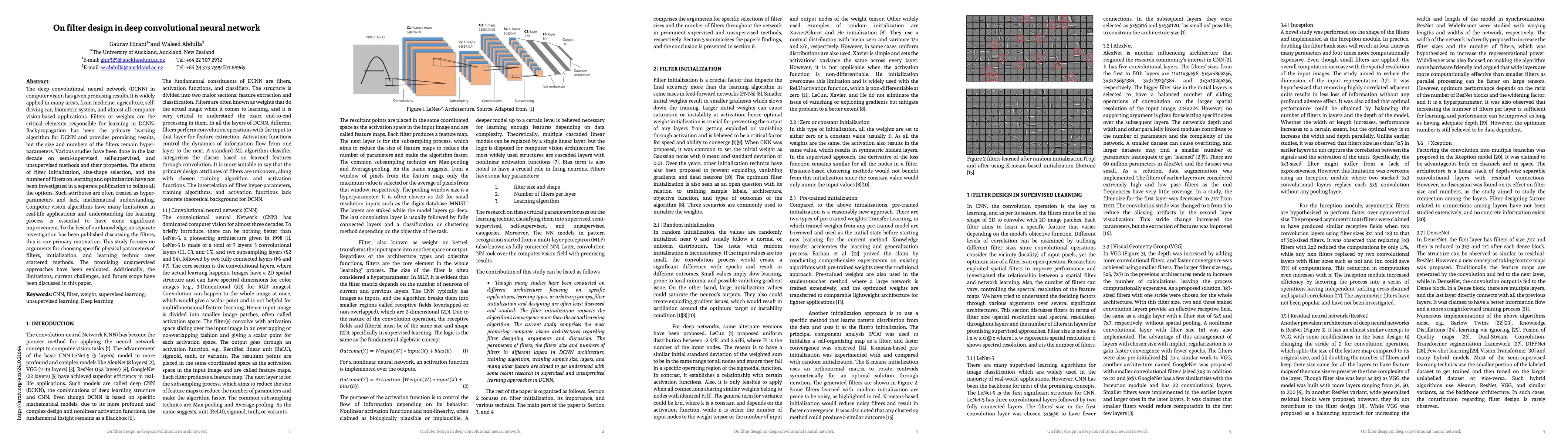 Thumbnail for On filter design in deep convolutional neural network
