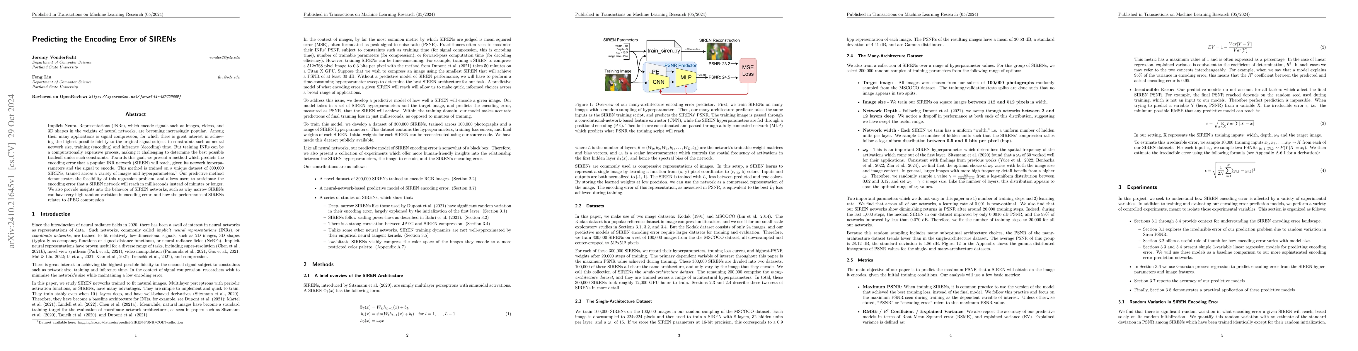 Thumbnail for Predicting the Encoding Error of SIRENs