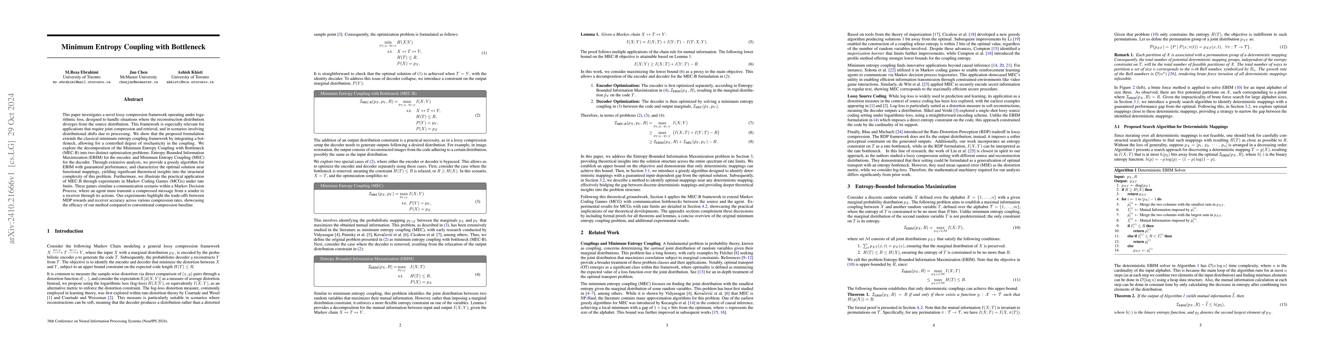 Thumbnail for Minimum Entropy Coupling with Bottleneck
