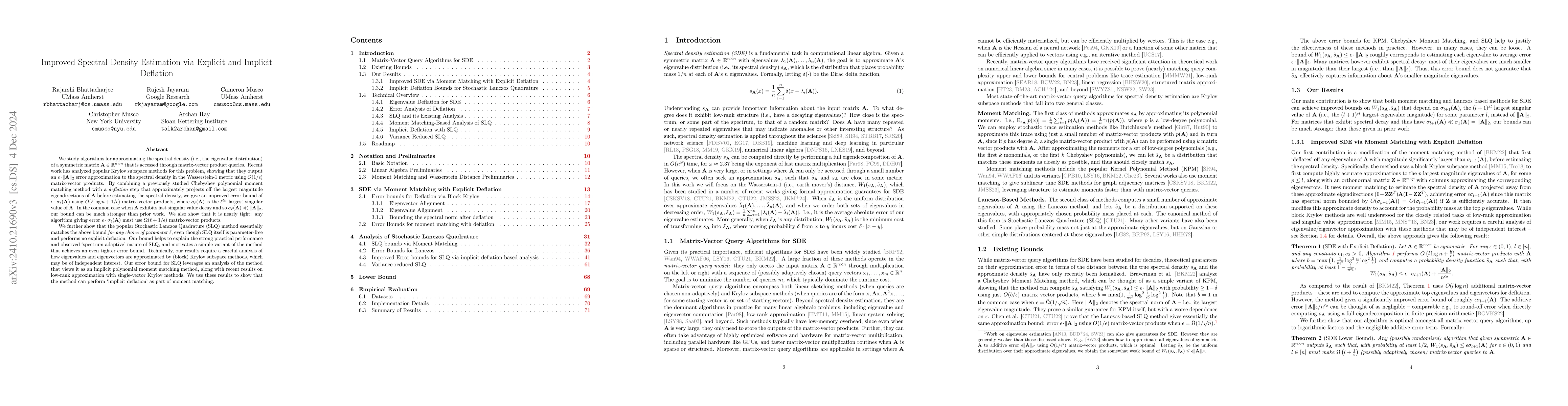 Thumbnail for Improved Spectral Density Estimation via Explicit and Implicit Deflation