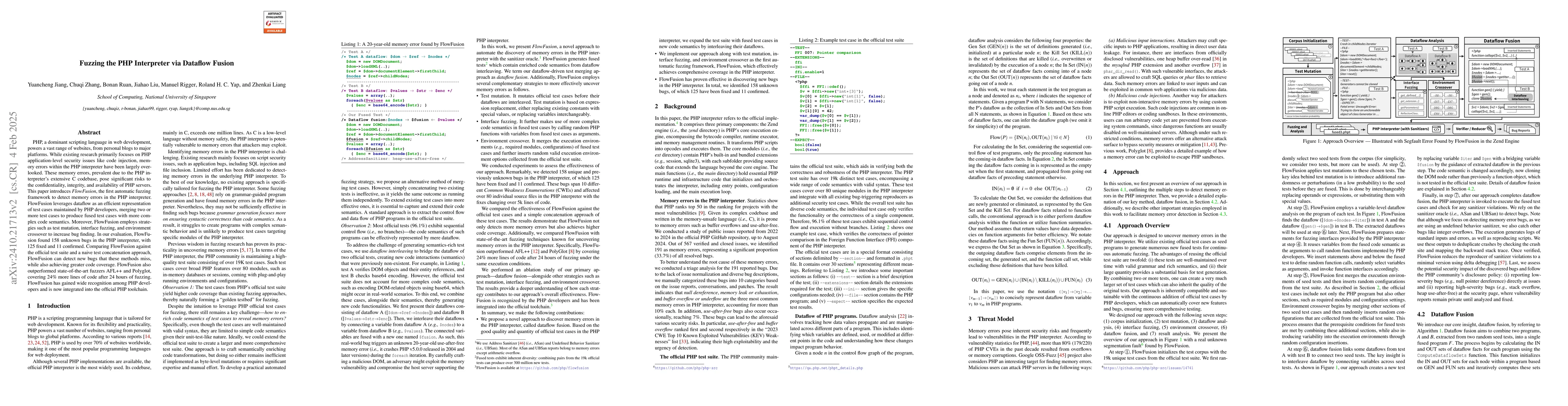Thumbnail for Fuzzing the PHP Interpreter via Dataflow Fusion
