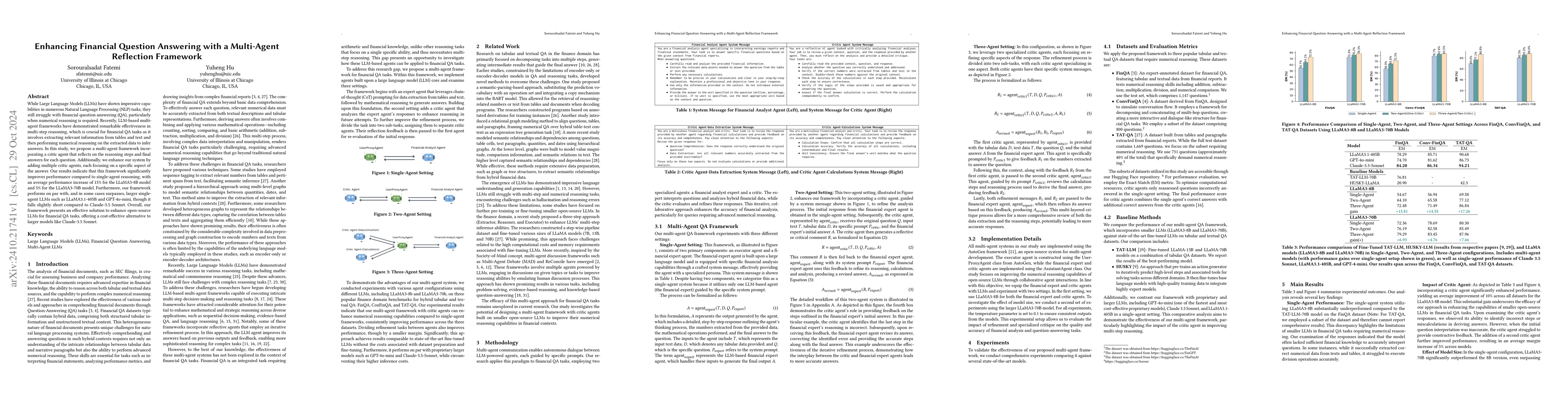 Thumbnail for Enhancing Financial Question Answering with a Multi-Agent Reflection
  Framework