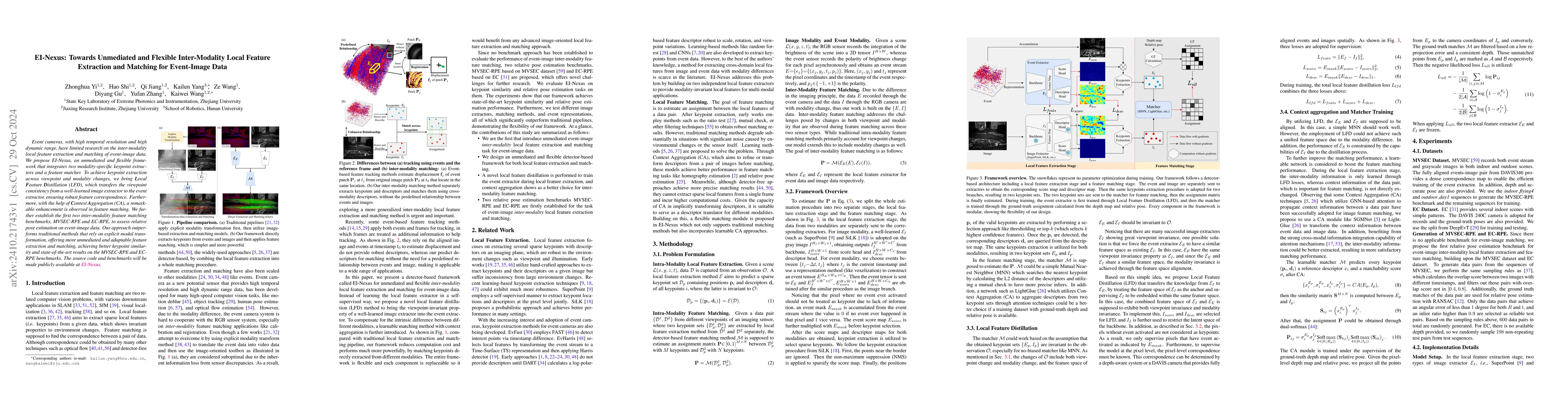 Thumbnail for EI-Nexus: Towards Unmediated and Flexible Inter-Modality Local Feature
  Extraction and Matching for Event-Image Data