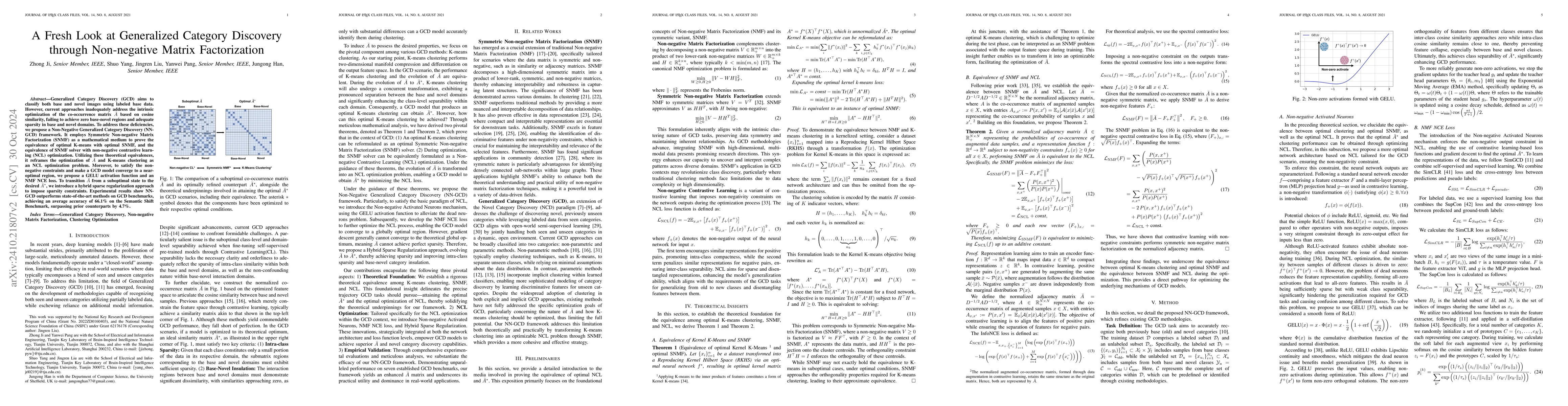 Thumbnail for A Fresh Look at Generalized Category Discovery through Non-negative
  Matrix Factorization