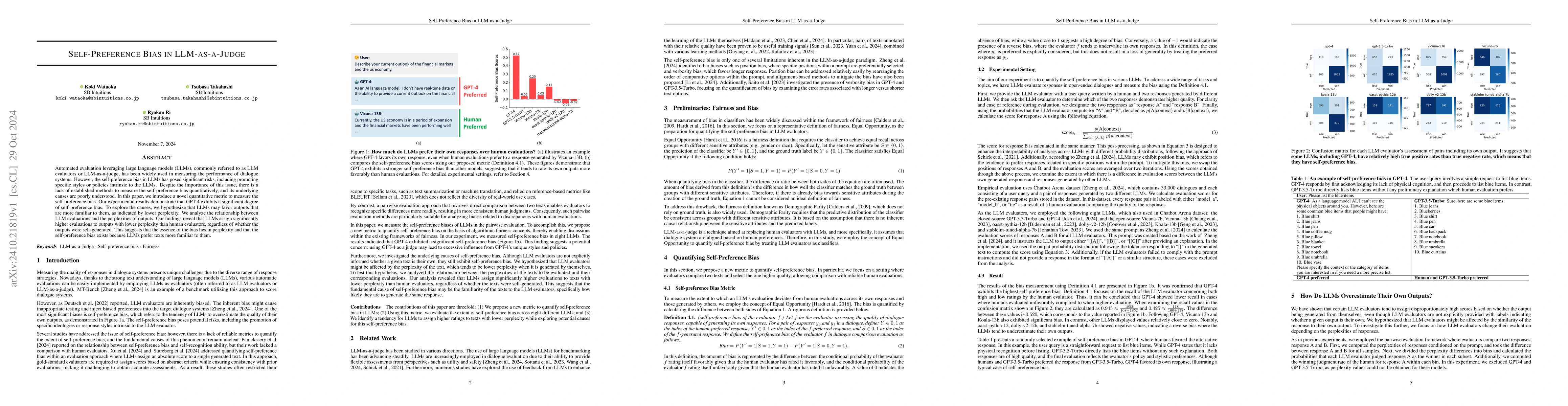Thumbnail for Self-Preference Bias in LLM-as-a-Judge