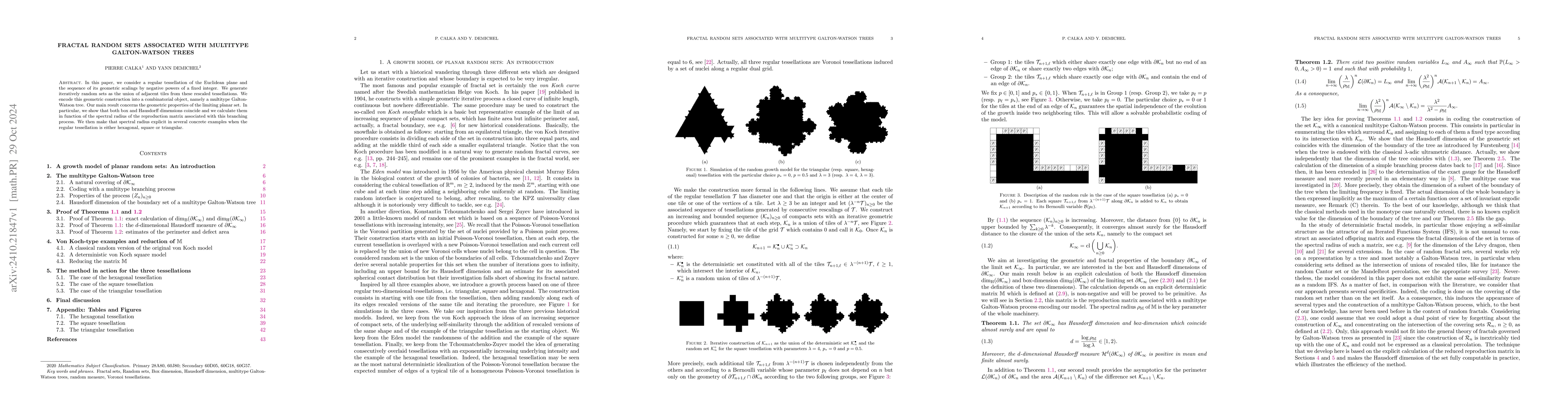 Thumbnail for Fractal random sets associated with multitype Galton-Watson trees