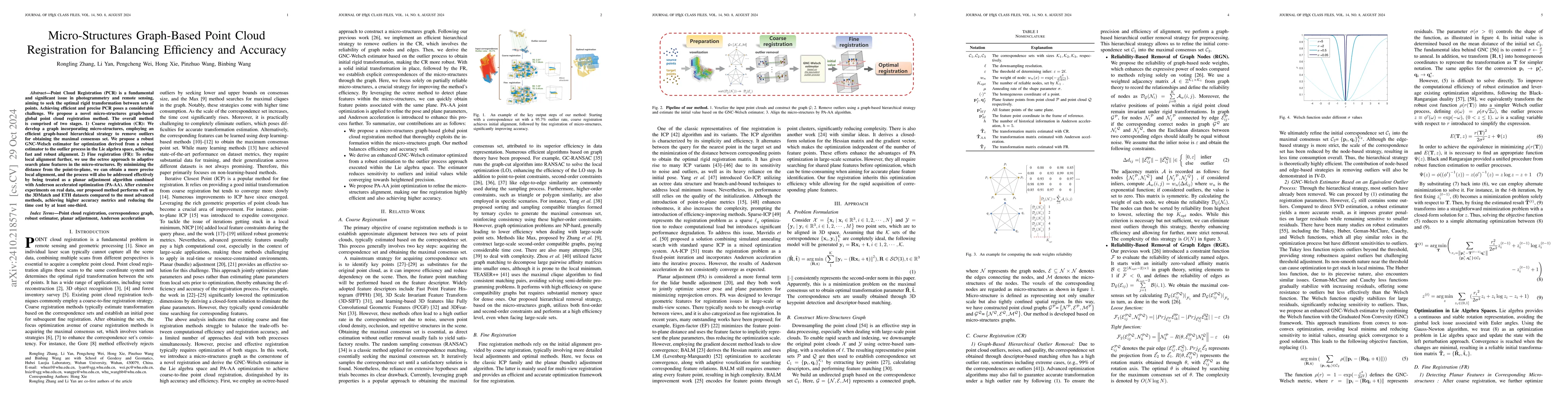 Thumbnail for Micro-Structures Graph-Based Point Cloud Registration for Balancing
  Efficiency and Accuracy