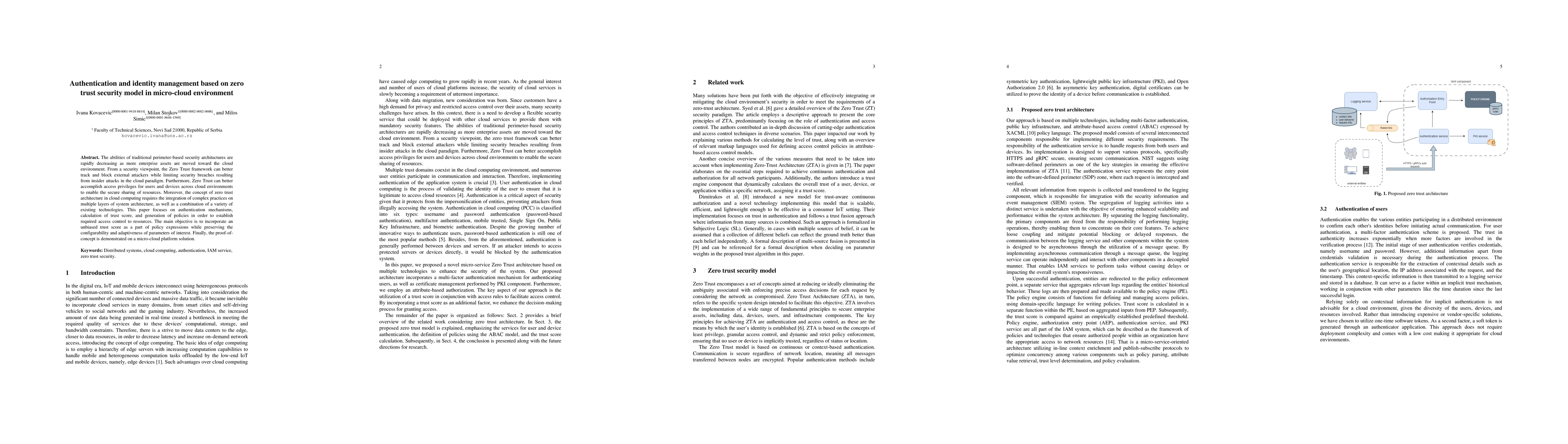 Thumbnail for Authentication and identity management based on zero trust security
  model in micro-cloud environment