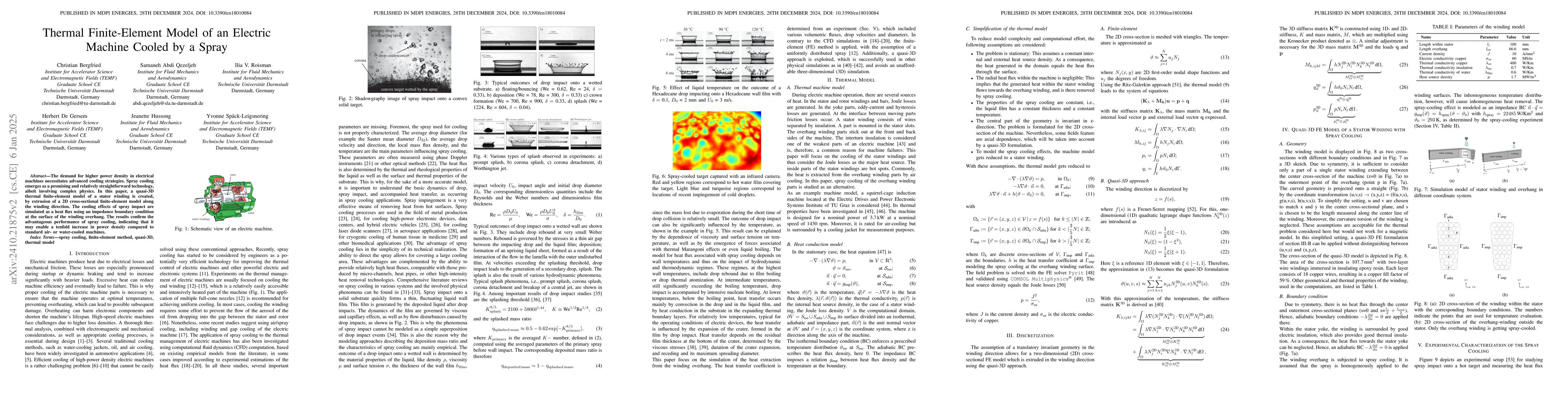 Thumbnail for Thermal Finite-Element Model of an Electric Machine Cooled by a Spray