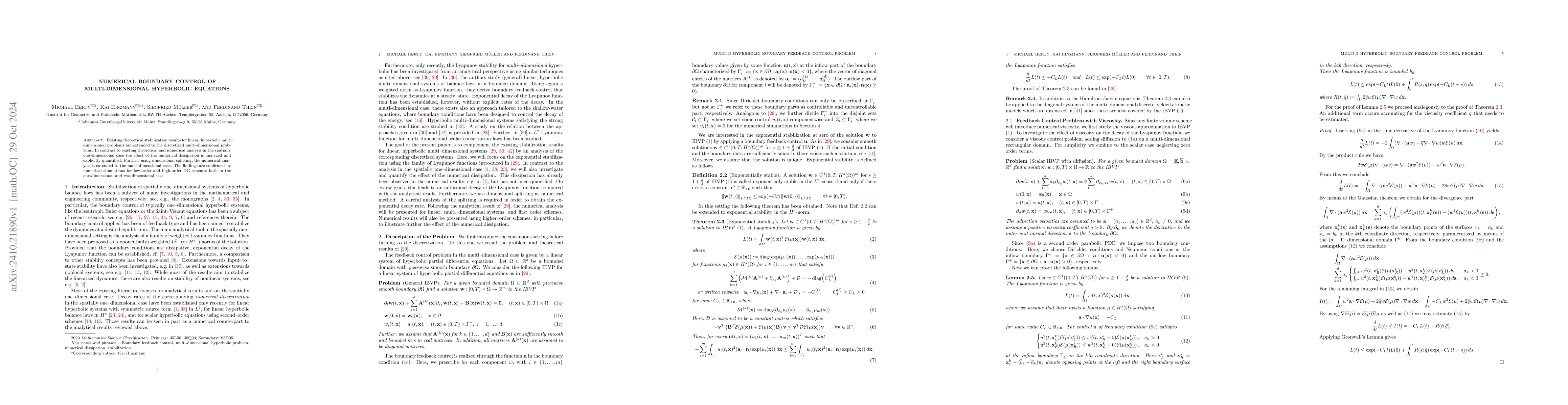 Thumbnail for Numerical Boundary Control of Multi-Dimensional Hyperbolic Equations