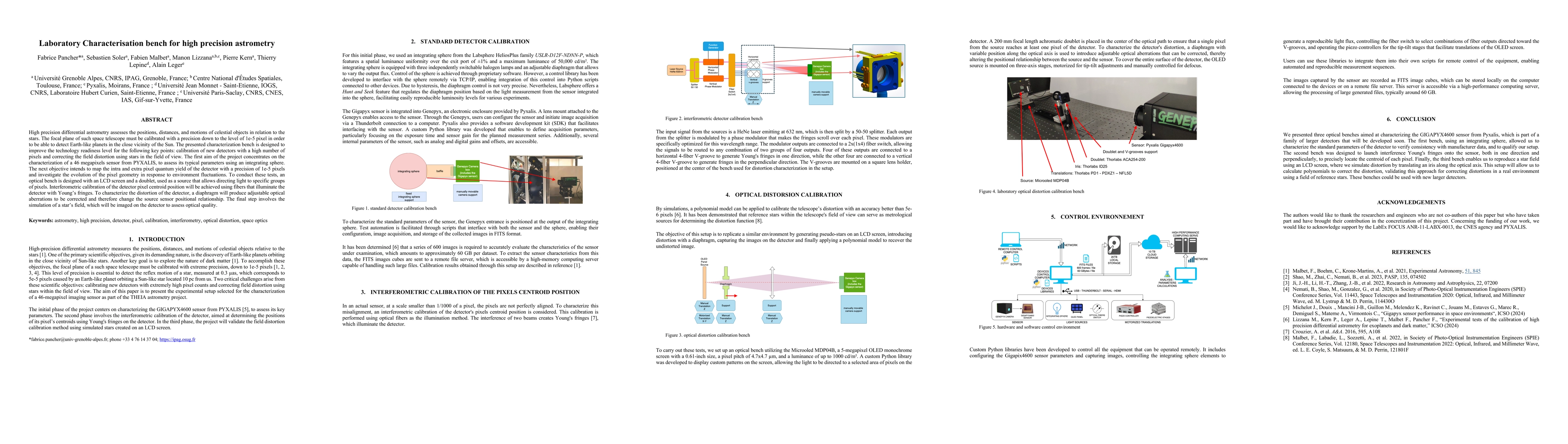 Thumbnail for Laboratory characterisation bench for high precision astrometry