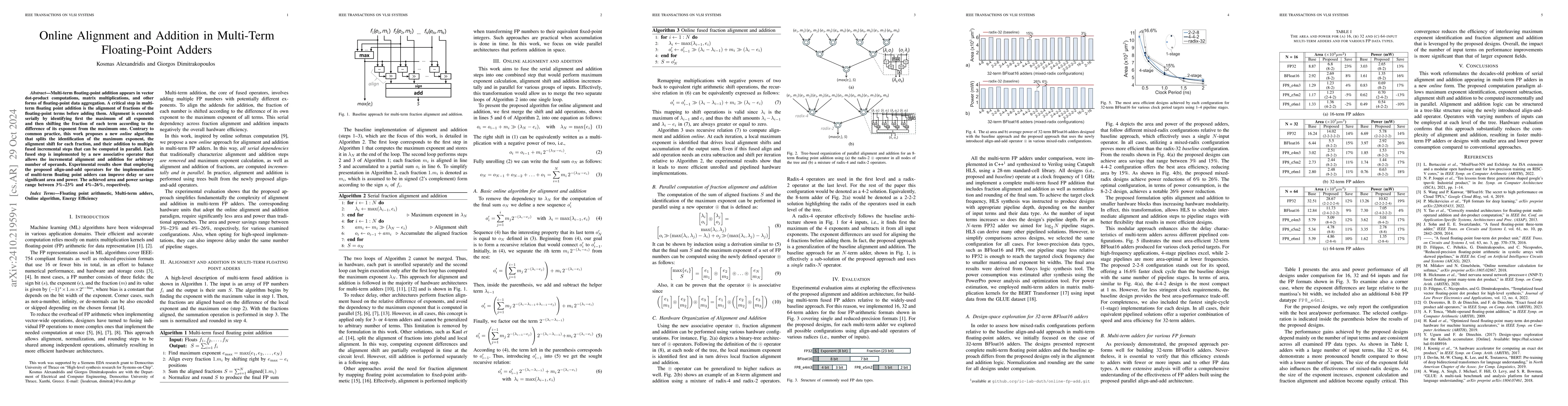 Thumbnail for Online Alignment and Addition in Multi-Term Floating-Point Adders