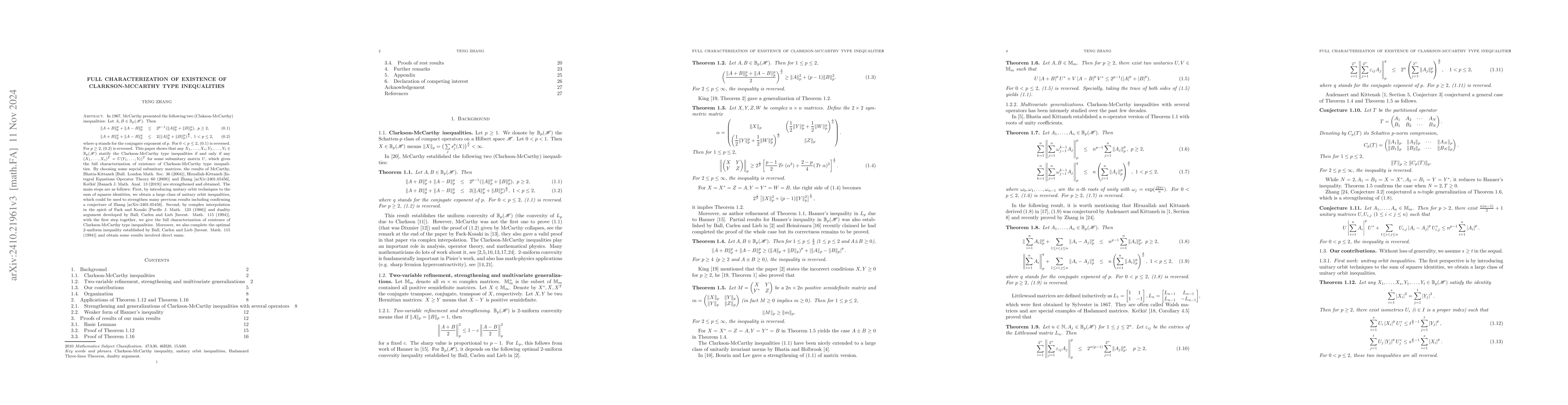Thumbnail for Full characterization of existence of Clarkson-McCarthy type
  inequalities