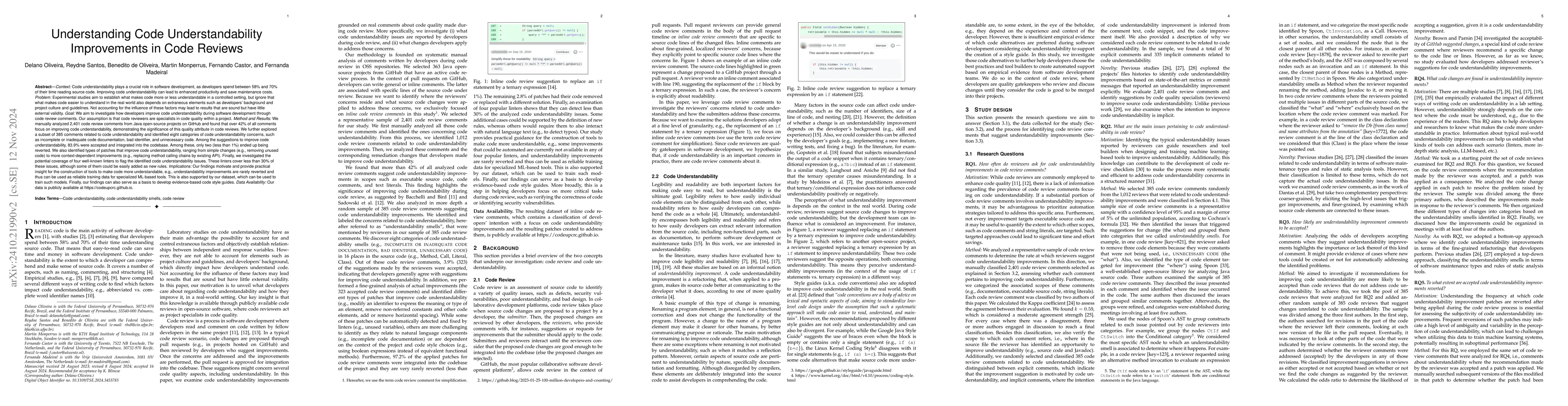 Thumbnail for Understanding Code Understandability Improvements in Code Reviews